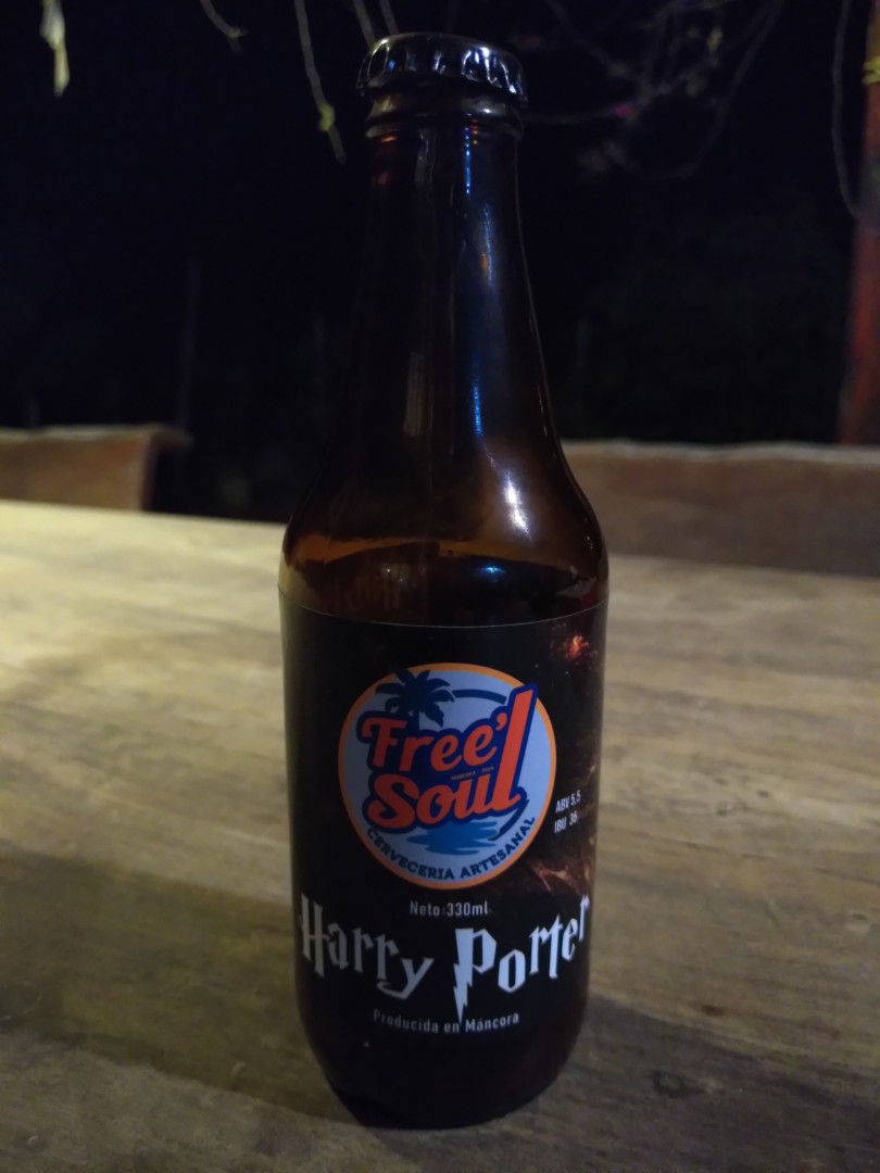 A botle of beer labeled "Harry Porter"